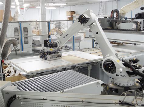 robots cnc machine tending|ceiling mounted robotic arm.